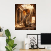 Poster Temple du désert Cobra de pierre (Bureau à domicile)