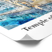 Poster Temple du Sacré Coeur de Jésus Voyage (Coin)