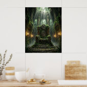 Poster Temple du Trône de la Jungle Ancienne (Cuisine)