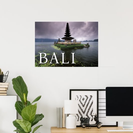 Poster Temple d'Ulun Danu | Bali, Indonésie (Bureau à domicile)