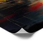 Poster Temple et Pagode au bord du lac (Coin)