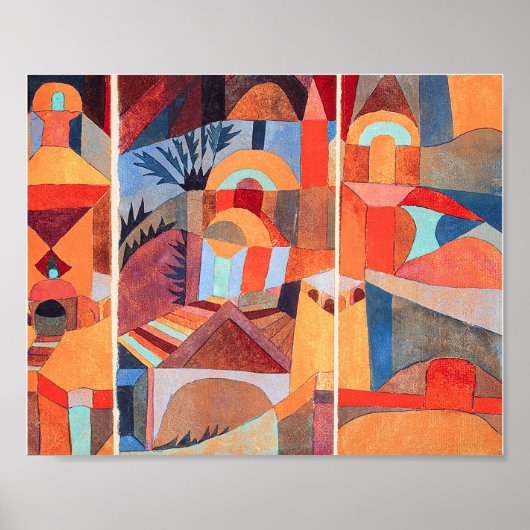 Poster Temple Gardens (1920) par Paul Klee (Devant)