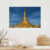 Poster Temple Golden Stupa (Cuisine)