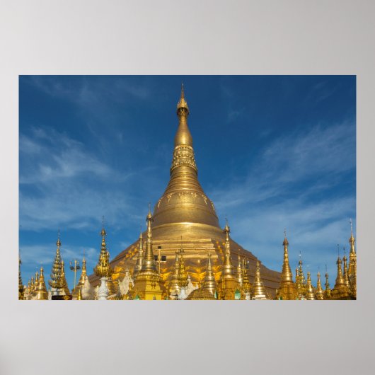 Poster Temple Golden Stupa (Devant)