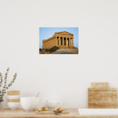 Poster Temple grec (Cuisine)