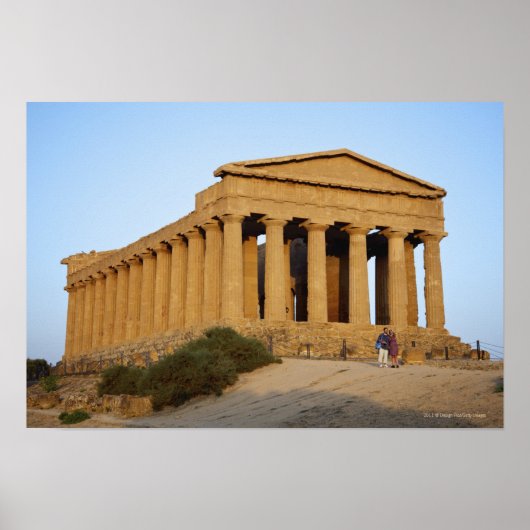 Poster Temple grec (Devant)