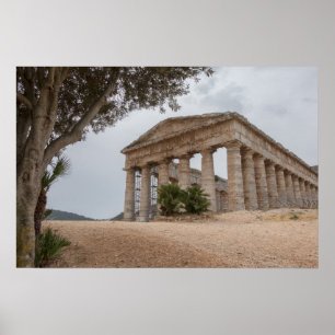 Poster Temple grec à Ségeste, Sicile