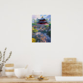 Poster Temple japonais, Beau Jardin (Cuisine)