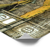 Poster Temple japonais classique peinture (Coin)