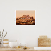 Poster Temple Jupiter d'Athènes Grèce (Cuisine)