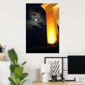 Poster Temple la nuit (Bureau à domicile)