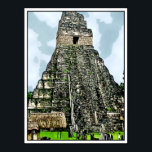 Poster Temple maya à Tikal, Guatemala<br><div class="desc">Tikal est un ancien site maya, situé dans le nord du Guatemala. C'était l'un des principaux centres culturels de la civilisation maya et est considéré comme un site sacré par les Mayas et leurs descendants. (Note : J'ai réussi à grimper au sommet, mais ce n'était pas facile.). ~J'ai pris cette...</div>