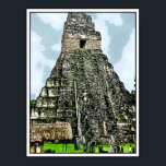 Poster Temple maya à Tikal, Guatemala<br><div class="desc">Tikal est un ancien site maya, situé dans le nord du Guatemala. C'était l'un des principaux centres culturels de la civilisation maya et est considéré comme un site sacré par les Mayas et leurs descendants. (Note : J'ai réussi à grimper au sommet, mais ce n'était pas facile.). ~J'ai pris cette...</div>