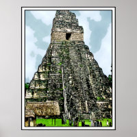 Temple maya à Tikal, Guatemala