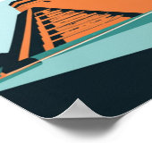 Poster Temple maya Chichen Itza à Mexico Voyage (Coin)