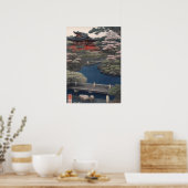 Poster Temple on the river - Japan (Cuisine)