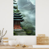 Poster Temple - Peinture colorée (Cuisine)