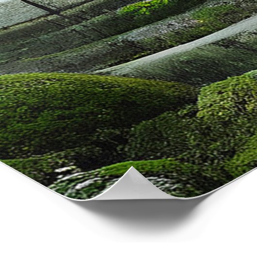 Poster Temple - Peinture colorée (Coin)