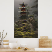 Poster Temple - Peinture colorée (Cuisine)