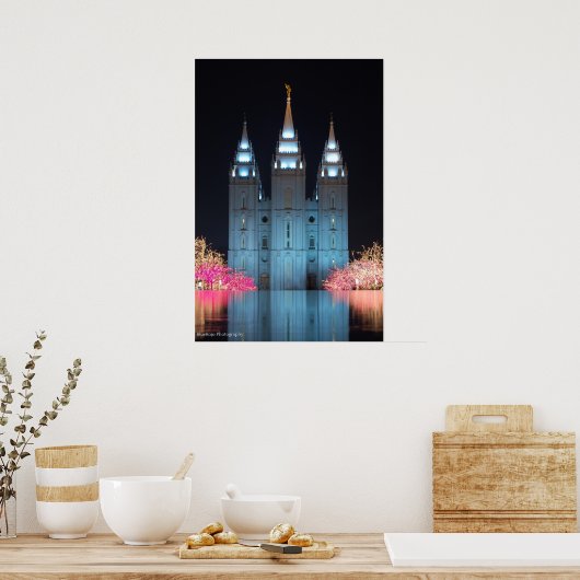 Poster Temple reflété (Cuisine)