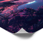 Poster Temple Réflexions, Sanctuaire au bord du lac (Coin)