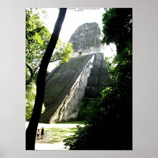 Poster Temple V, Tikal, Guatemala (Devant)