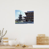 Poster Temple Yakushi-ji 2 - Nara Japon (Cuisine)