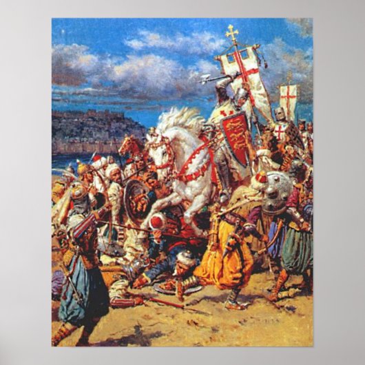 Poster Templer contre Sarazenen (Devant)