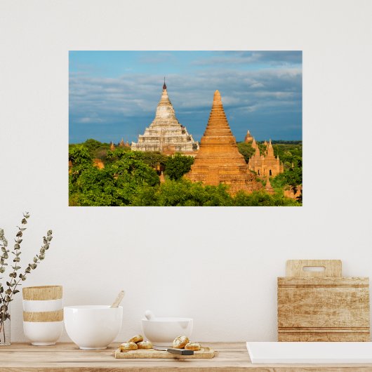 Poster Temples et pagodes antiques | Bagan (Cuisine)