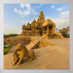 Poster Temples hindous à Khajuraho
