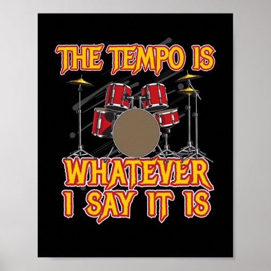 Poster Tempo est ce que je dis Drummer Drummer Drums (Devant)