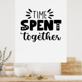 Poster Temps cadeau Valentine passé ensemble (Cuisine)