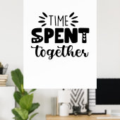 Poster Temps cadeau Valentine passé ensemble (Bureau à domicile)