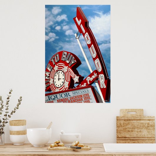 Poster Temps d'acheter l'affiche Imprimer (Cuisine)