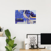 Poster Temps d'antenne - Skateboarder (Bureau à domicile)