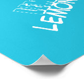 Poster Temps d'aventure | Attaque au citron "INACCEPTABLE (Coin)