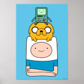 Poster Temps d'aventure | BMO, Jake & Finn (Devant)