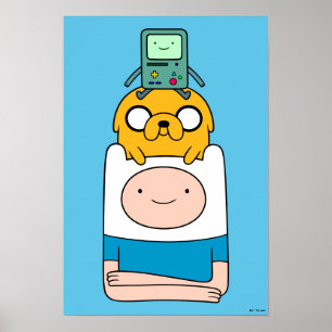 Poster Temps d'aventure BMO, Jake & Finn