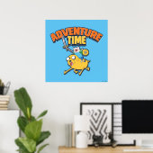 Poster Temps d'aventure | Finn Riding Jake (Bureau à domicile)