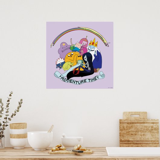 Poster Temps d'aventure | Graphique de groupe BMO (Cuisine)