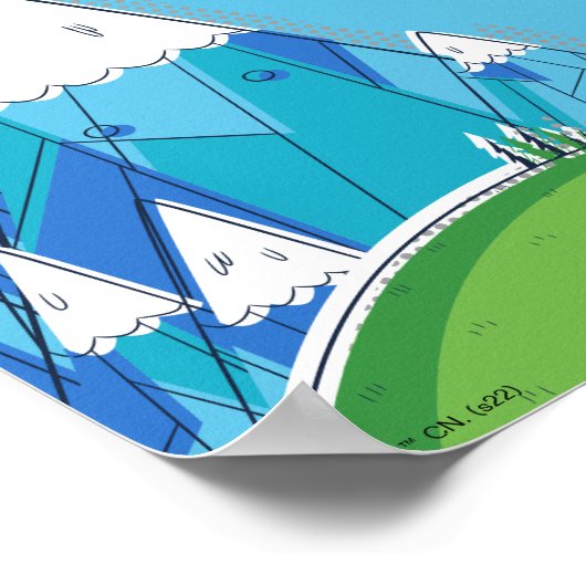 Poster Temps d'aventure | Jake Flottant Avec Finn (Coin)