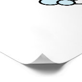 Poster Temps de bain Cute Kawaii Baignoire (Coin)