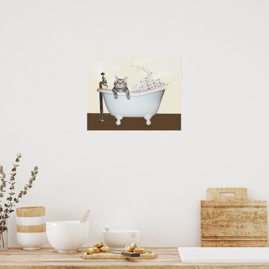 Poster Temps de bain Kitty (Cuisine)