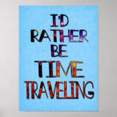 Poster Temps de déplacement (Devant)