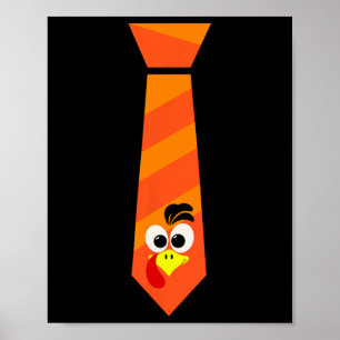 Poster Temps de dinde Société de Thanksgiving Visage de d