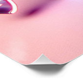 Poster Temps de fête Neon rose (Coin)