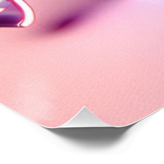 Poster Temps de fête Neon rose (Coin)