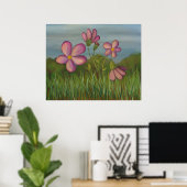 Poster Temps de Fleur Sauvage (Bureau à domicile)