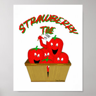 Poster Temps de la fraise !