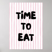 Poster Temps de manger (Devant)
